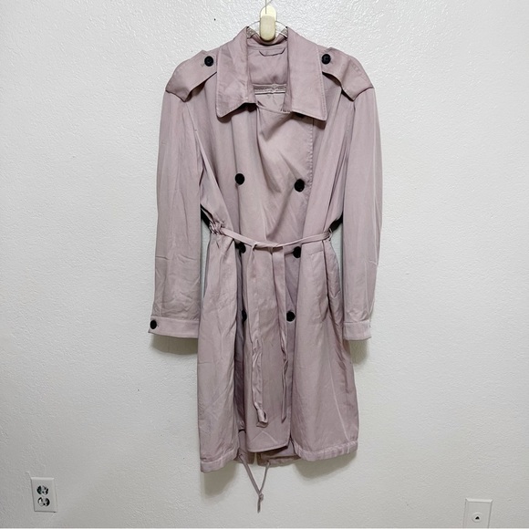 AllSaints Lia Mac Trench Coat size large - Picture 10 of 16